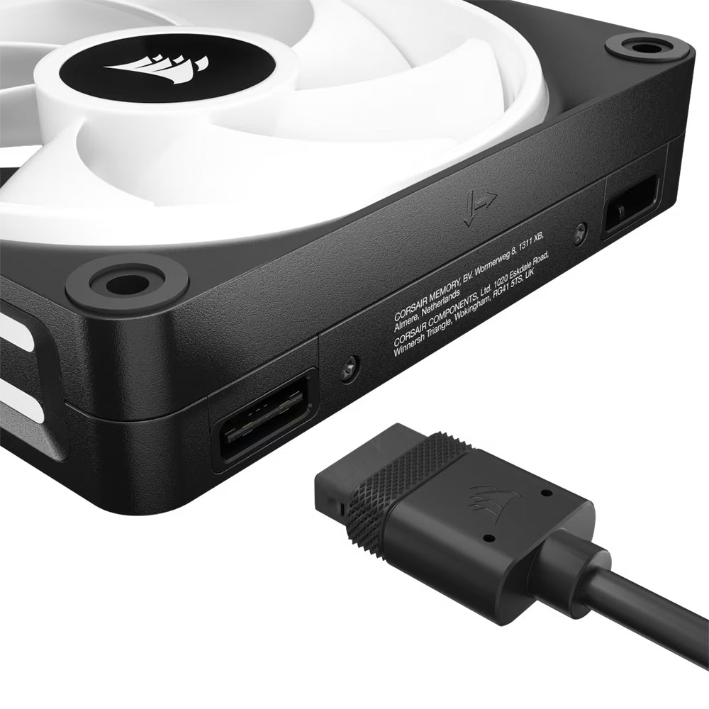 Cooler Fan Icue Link Qx120 Rgb 120mm Pack 3 Black Corsair