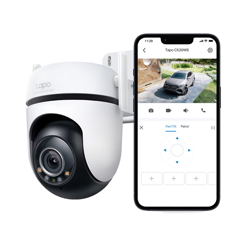 Camara Seguridad Ip Cloud Tapo C520ws 2k Qhd Wifi 360 Tp-link