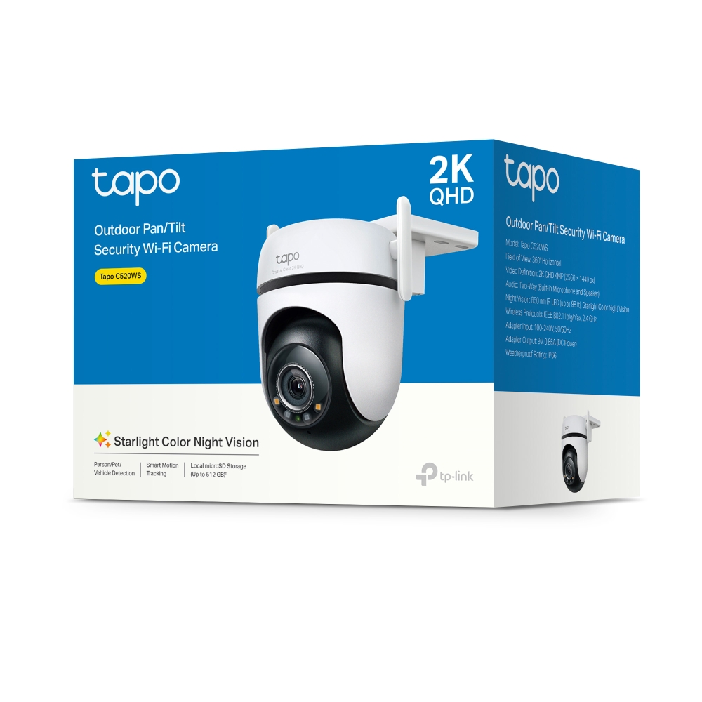 Camara Seguridad Ip Cloud Tapo C520ws 2k Qhd Wifi 360 Tp-link