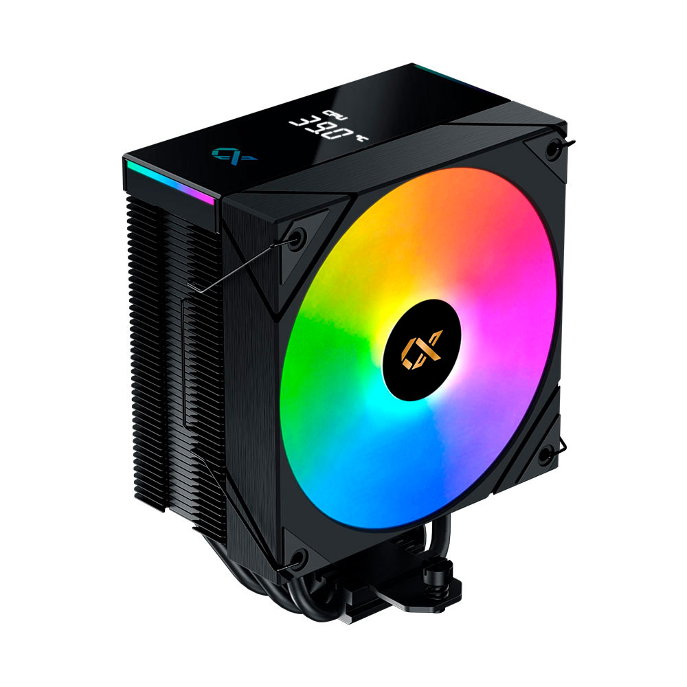 Cooler Cpu Ak4 Digital Led Display Argb Black Xigmatek