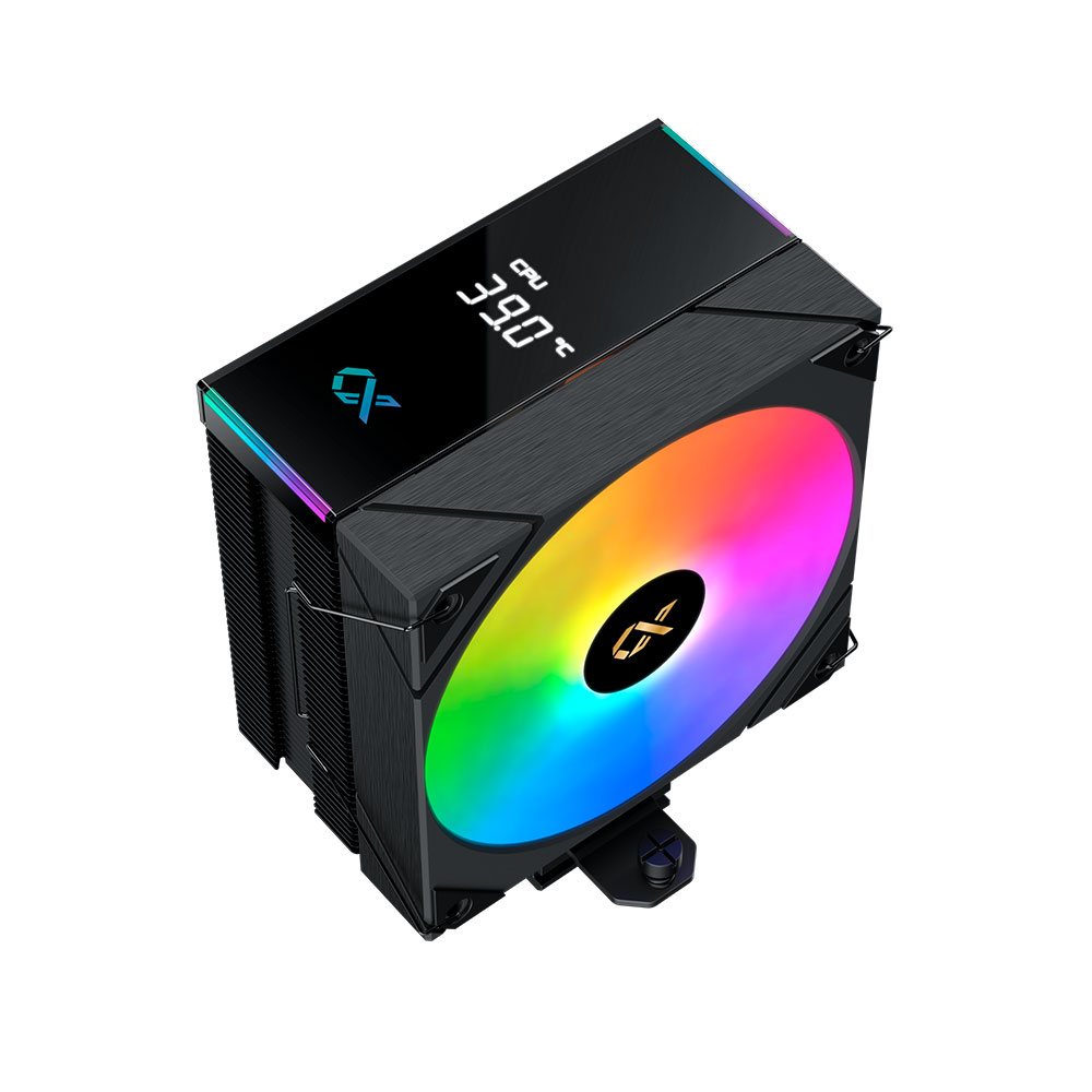 Cooler Cpu Ak4 Digital Led Display Argb Black Xigmatek