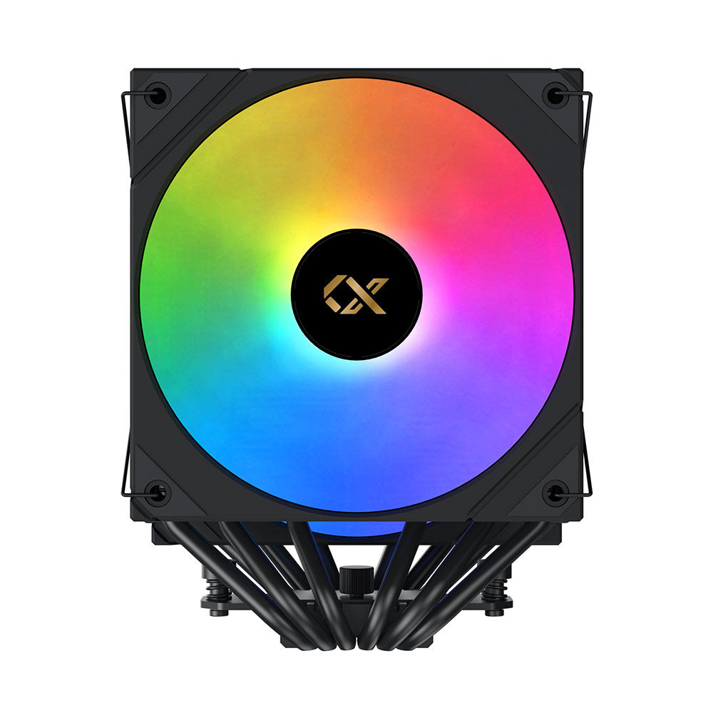 Cooler Cpu Ak6 Dual Digital Led Display Argb Black Xigmatek