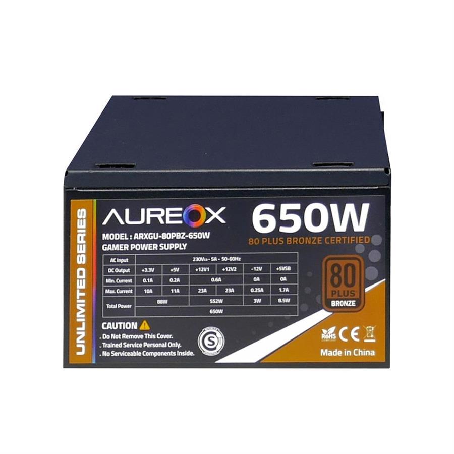 Fuente 650w 80+ Bronze Aureox