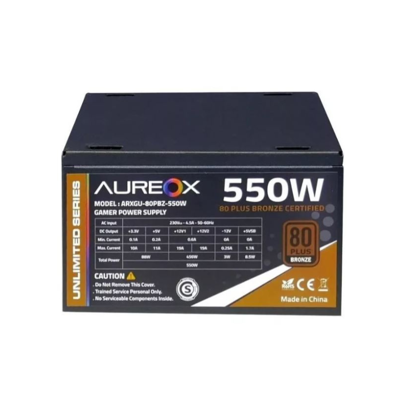 Fuente 550w 80+ Bronze Aureox