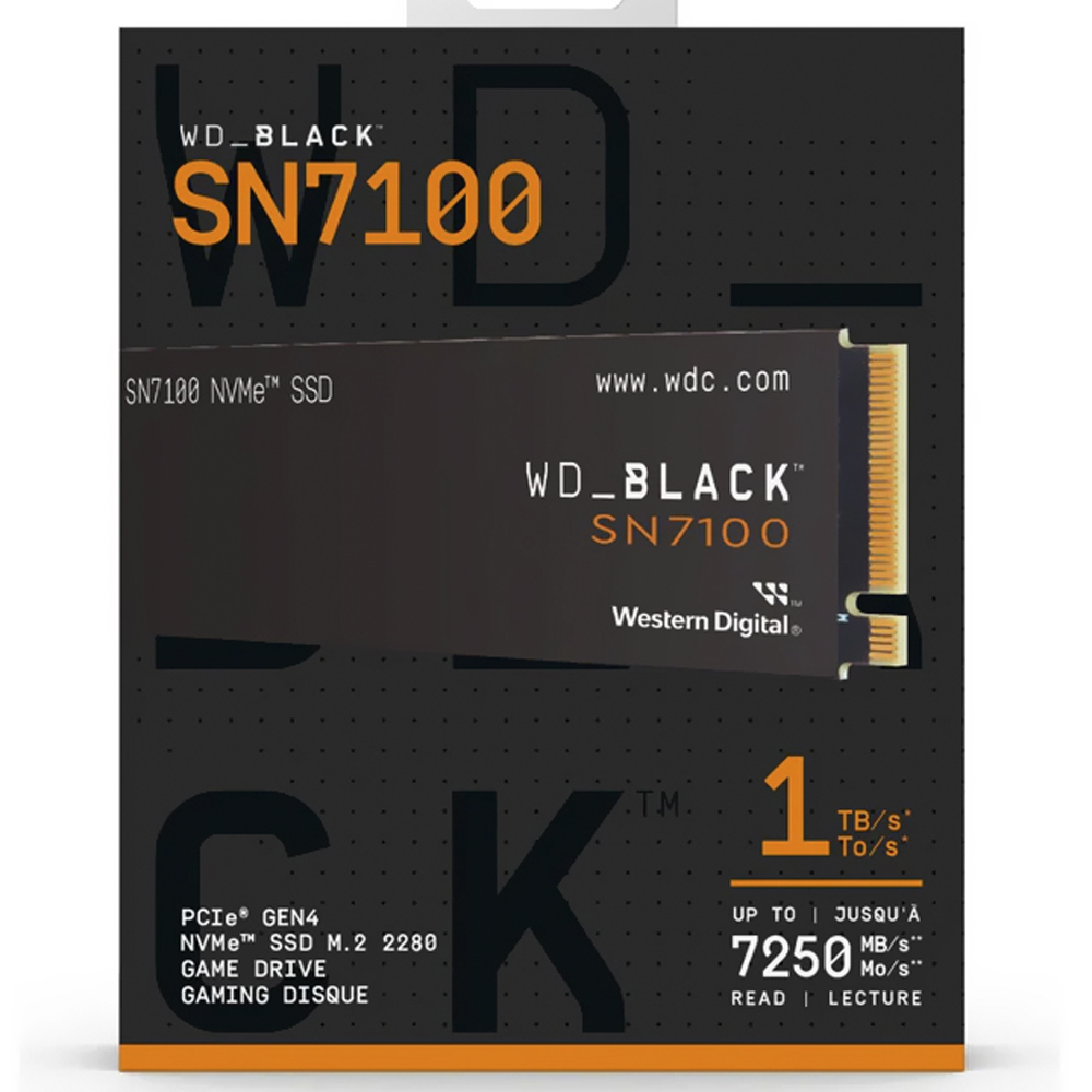 Disco Ssd 1tb Sn7100 Black M.2 Nvme Gen4 Wd