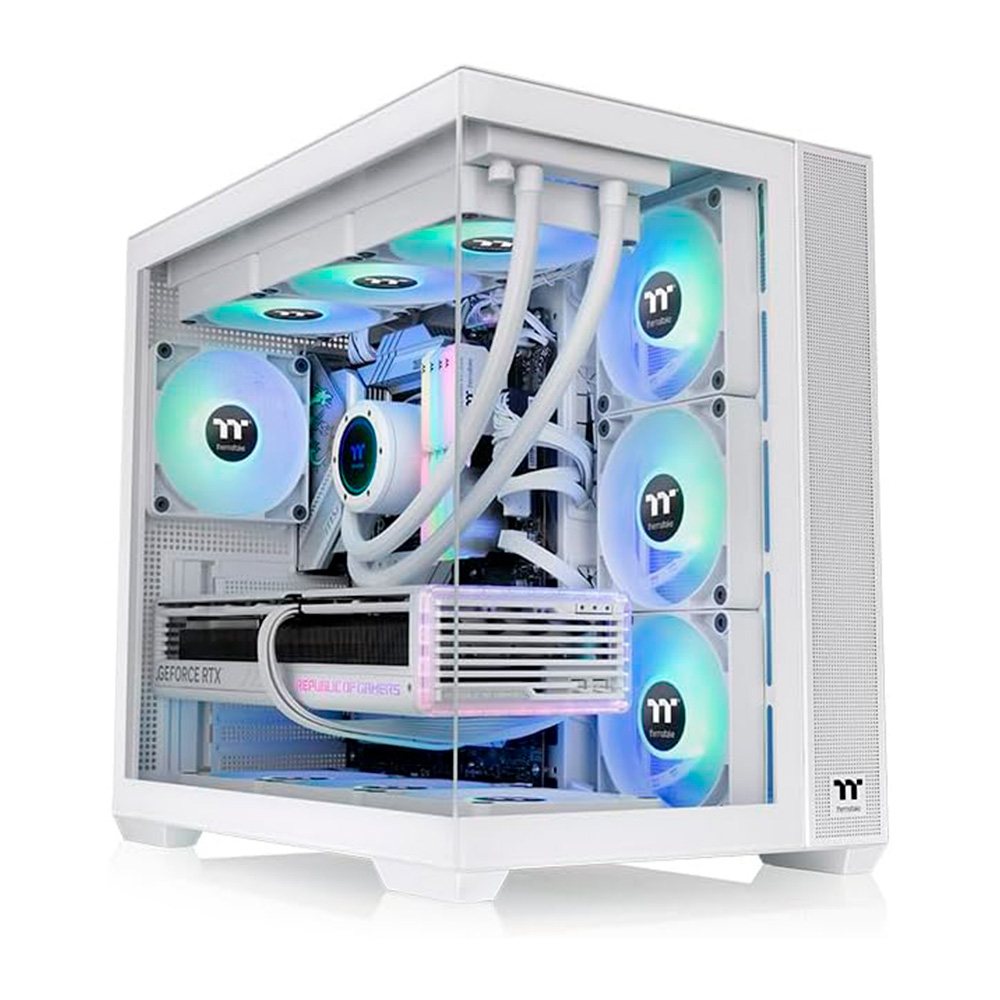 Gabinete View 380 Tg Argb Snow Thermaltake
