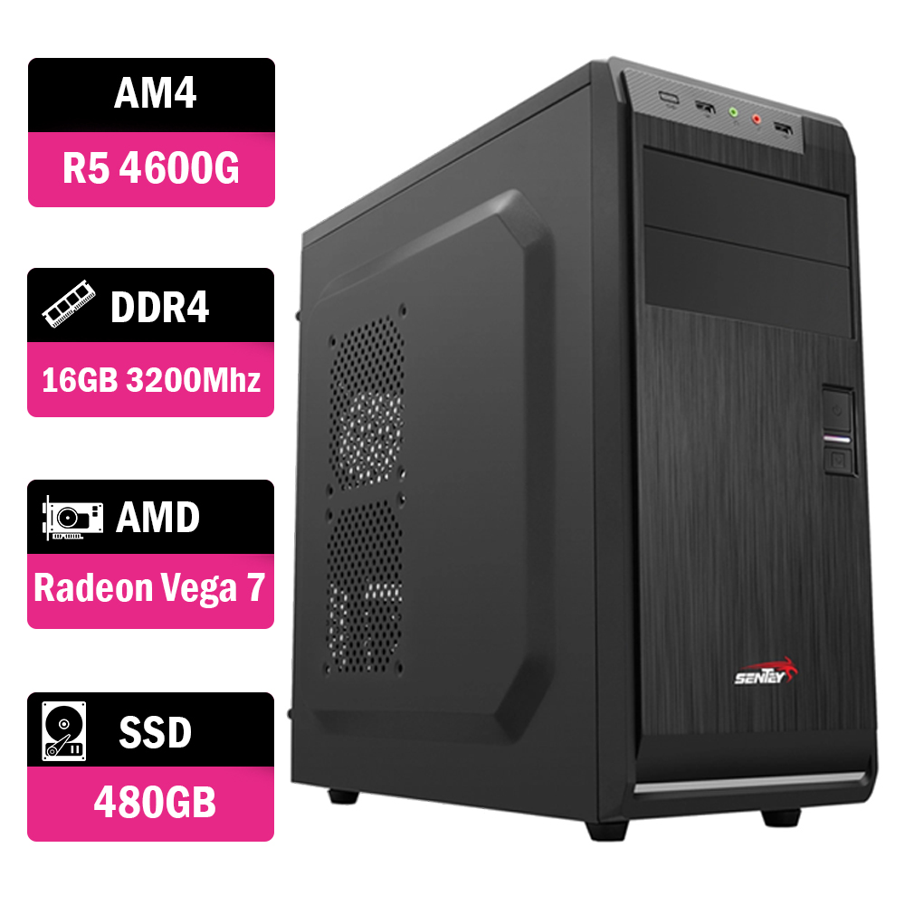 Pc Gamer Amd Ryzen 5 4600g  16gb 480ssd