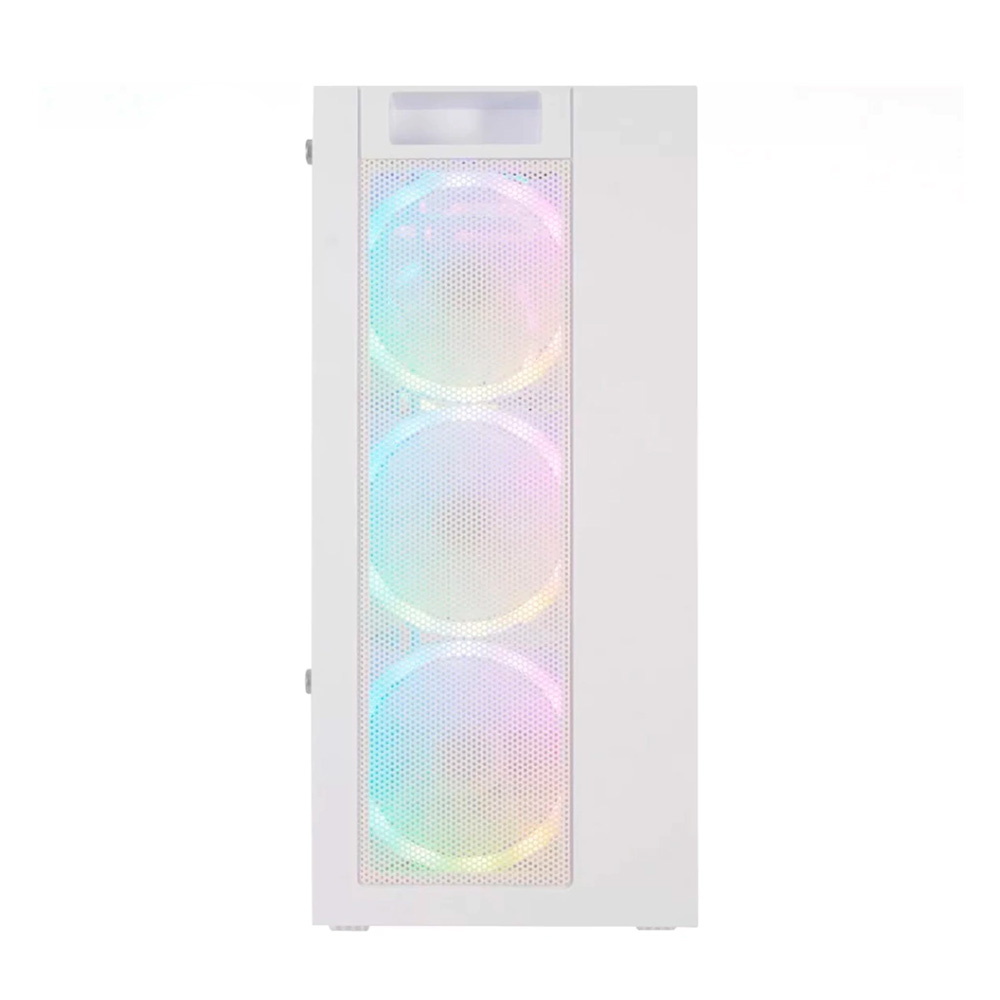 Gabinete Cm-5920 Mesh Tg Fan X6 Rgb White Solarmax