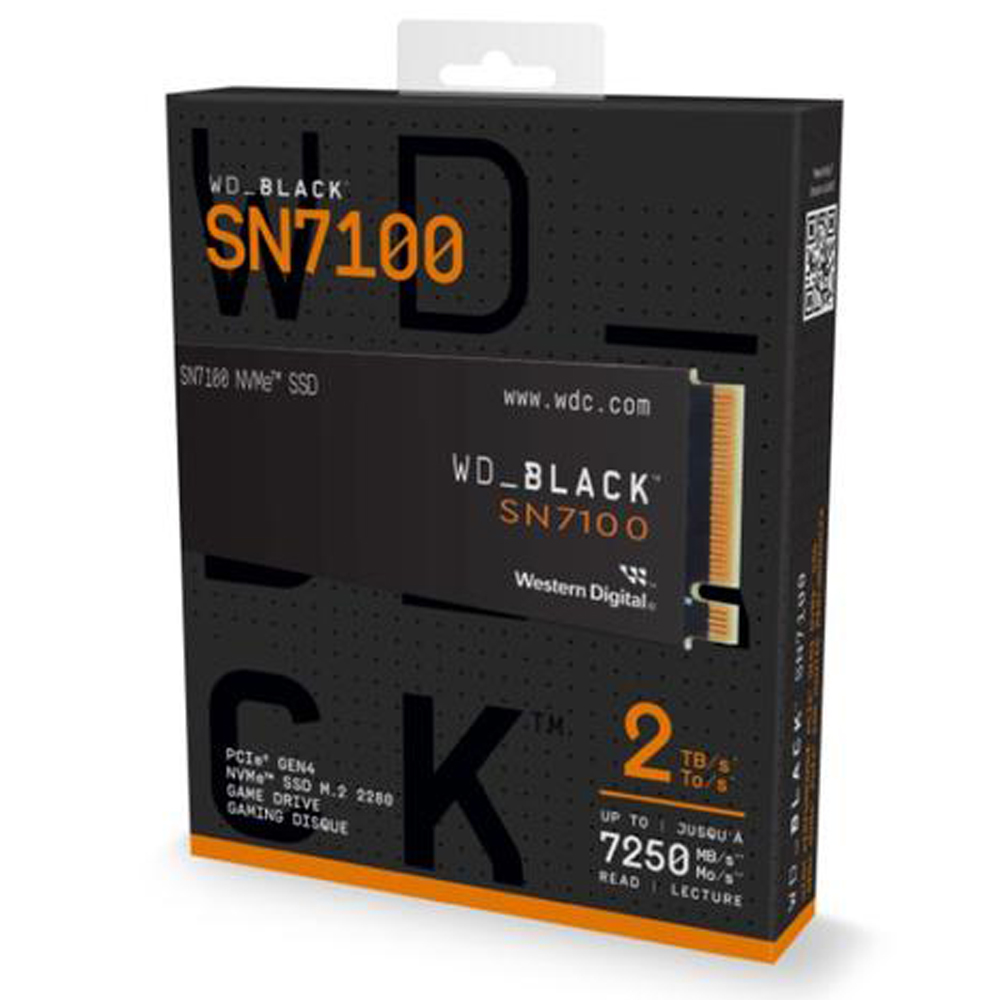 Disco Ssd 2tb Sn7100 Black M.2 Nvme Gen4 Wd