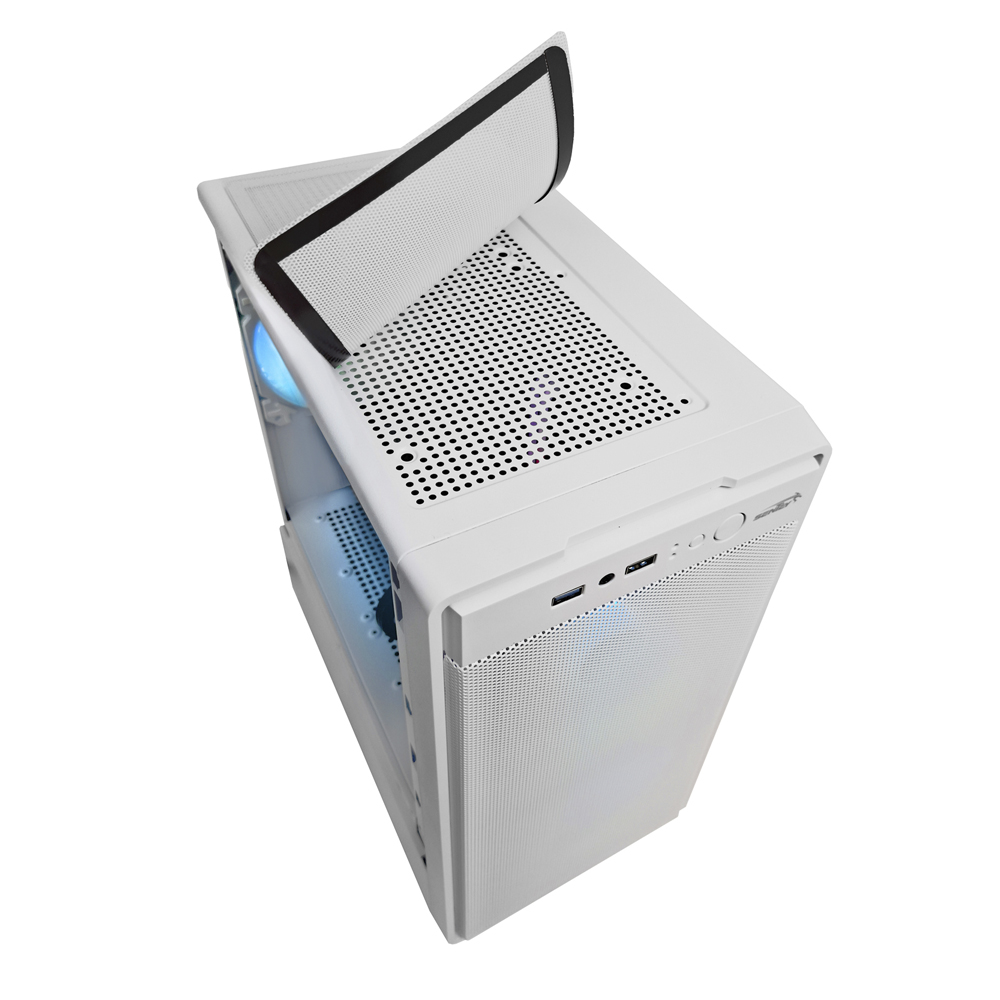 Gabinete Hunter Mesh White Fans X4 Argb Tg Sentey