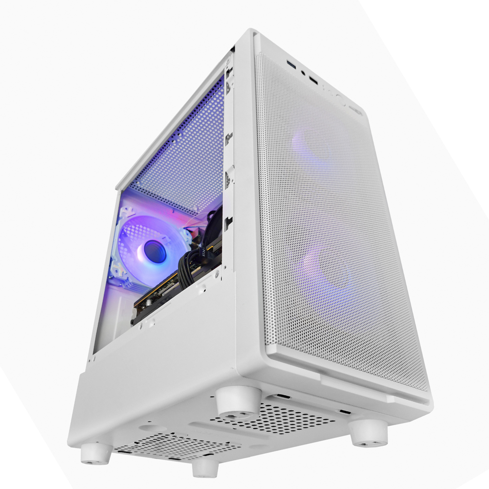 Gabinete Hunter Mesh White Fans X4 Argb Tg Sentey
