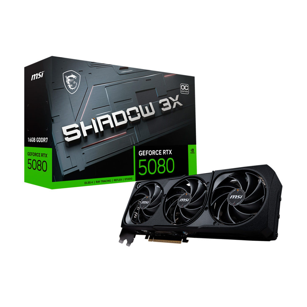Placa De Video Msi Nvidia Geforce Rtx 5080 16g Shadow 3x Oc
