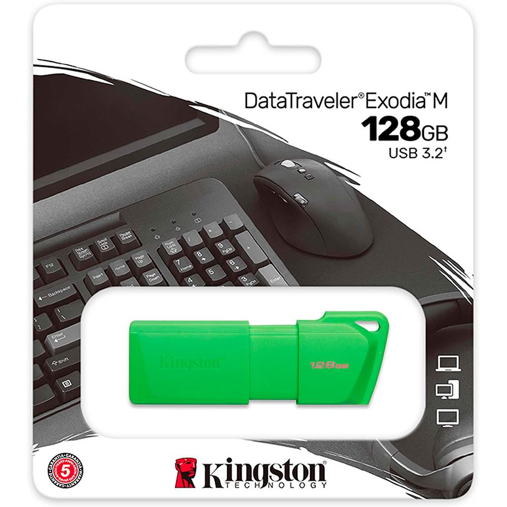 Pendrive 128gb Datatraveler Exodia M Green Kingston