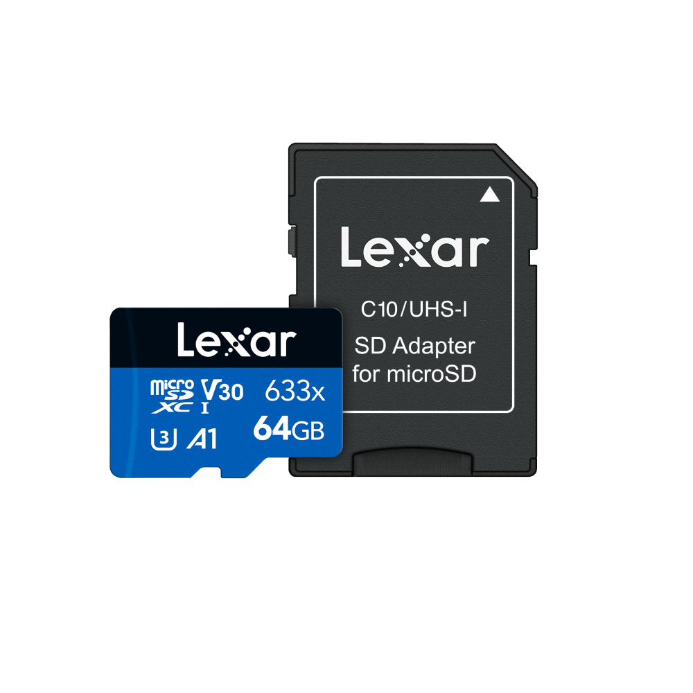 Memoria Micro Sd 64gb 633x Uhs-i Blue Series Lexar