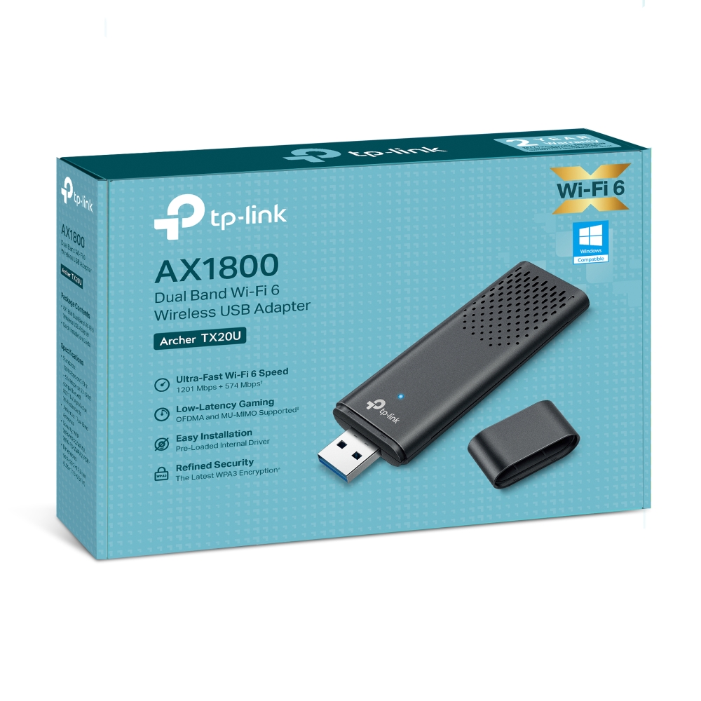 Placa De Red Archer Tx20u Ax1800 Dual Band Usb Tp-link