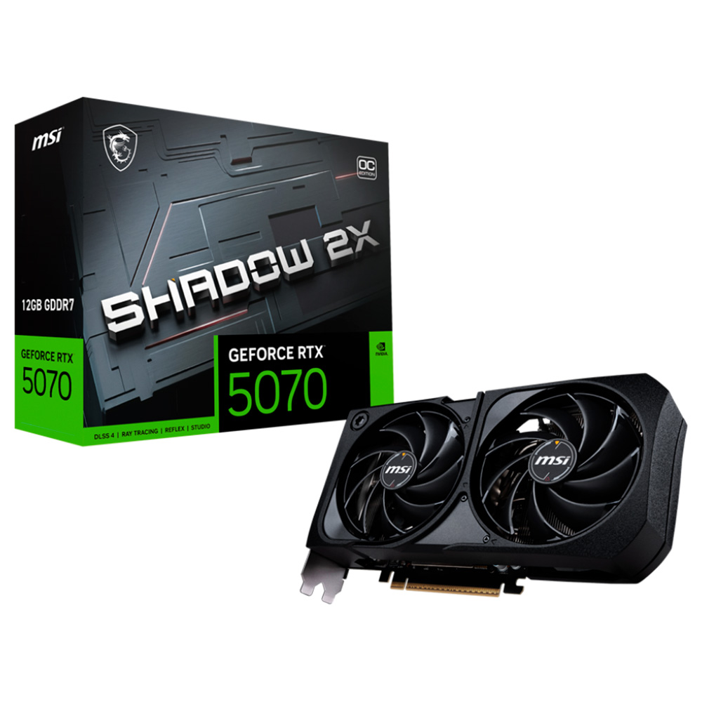Placa De Video Msi Nvidia Geforce Rtx 5070 12g Shadow 2x Oc