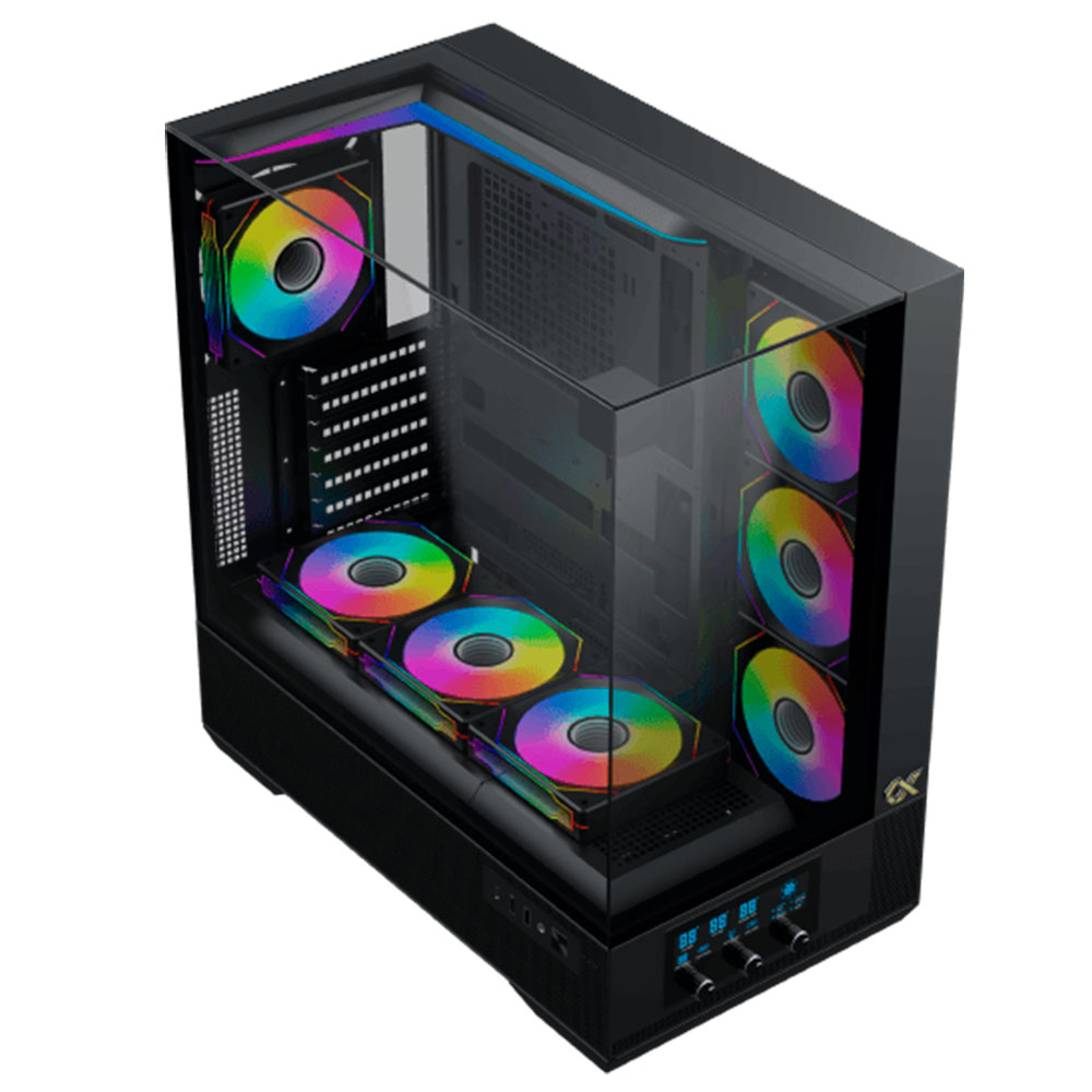 Gabinete Vision Tg Fans X7 Argb Black Xigmatek