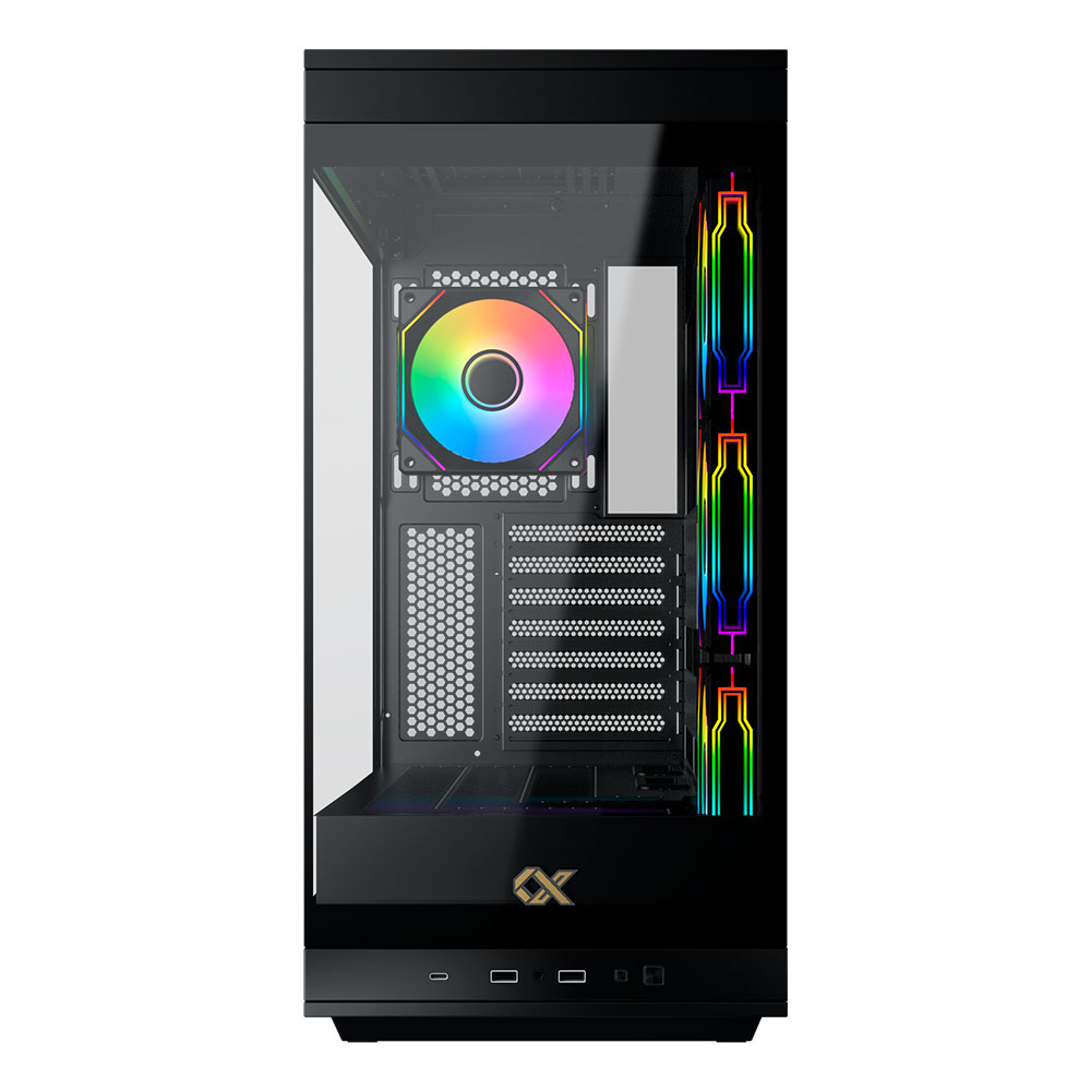 Gabinete Meta Tg Fans X4 Argb Black Xigmatek