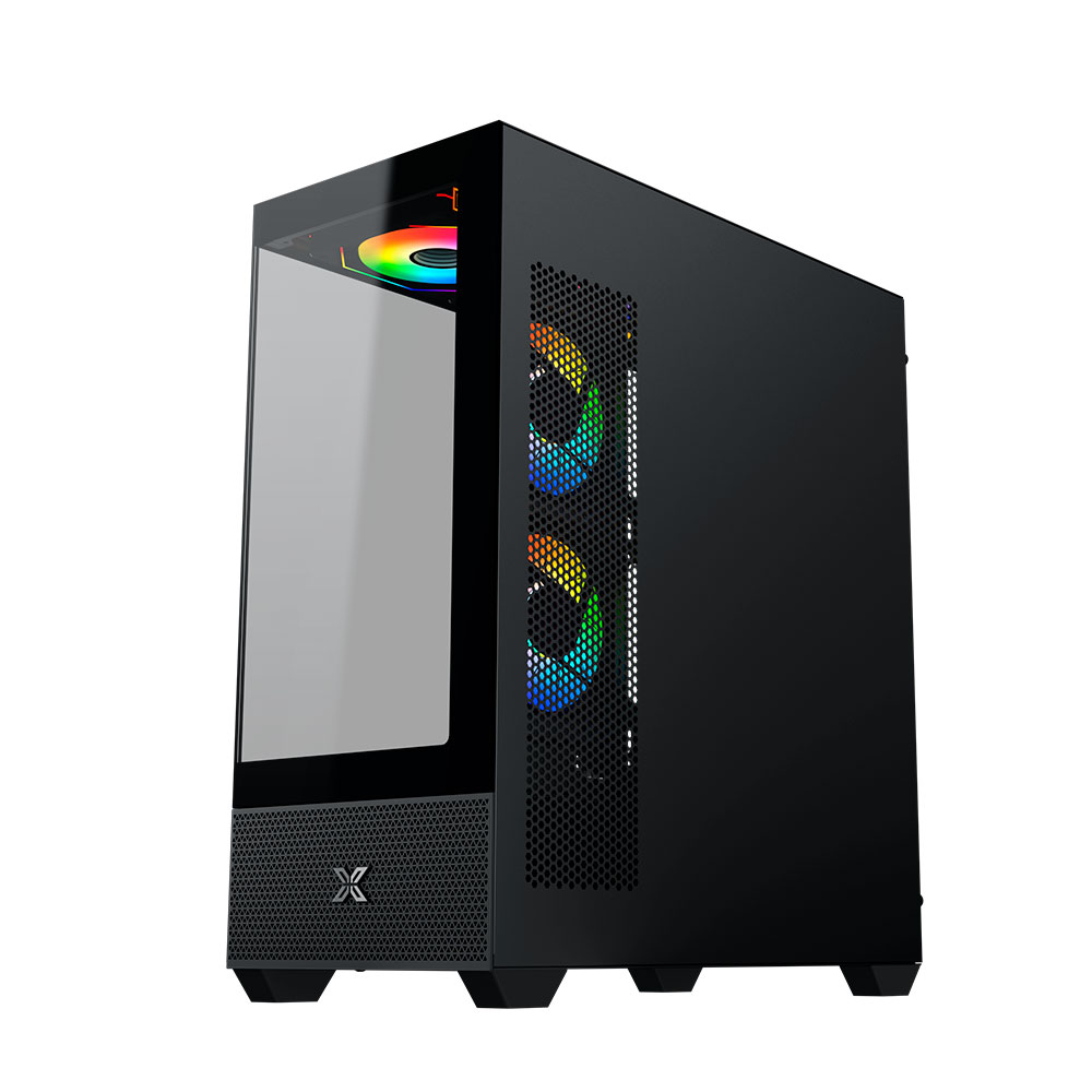 Gabinete Alphard Tg Fans X6 Argb Black Xigmatek