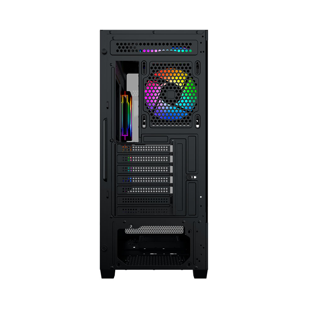 Gabinete Alphard Tg Fans X6 Argb Black Xigmatek