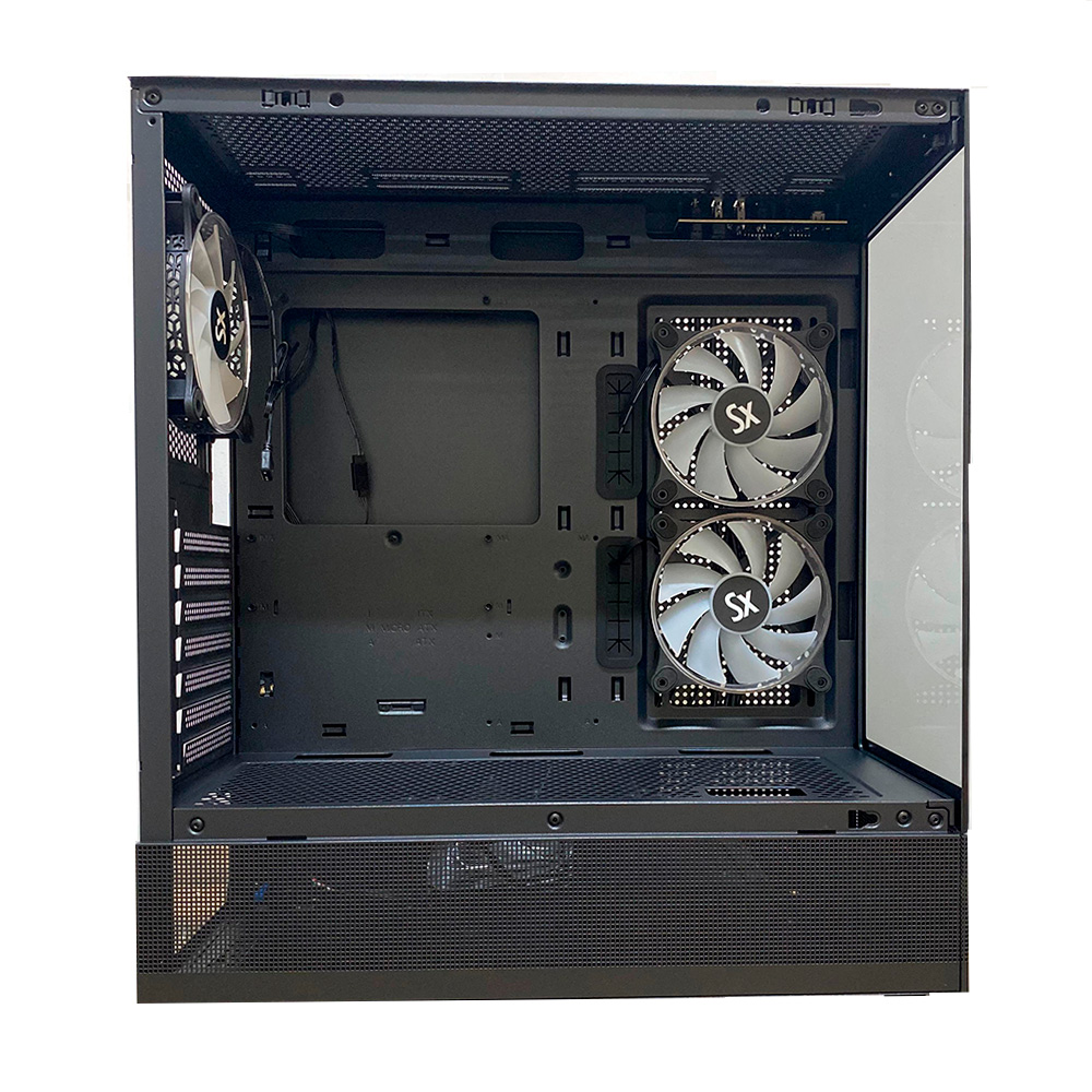 Gabinete Cm-b930 Fan X3 Argb Tg Full Tower Black Solarmax