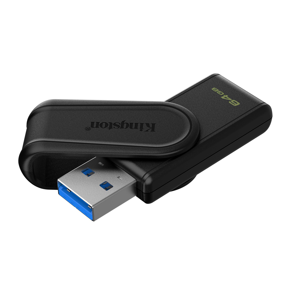 Pendrive 64gb Datatraveler Exodia S Black Usb 3.2 Kingston