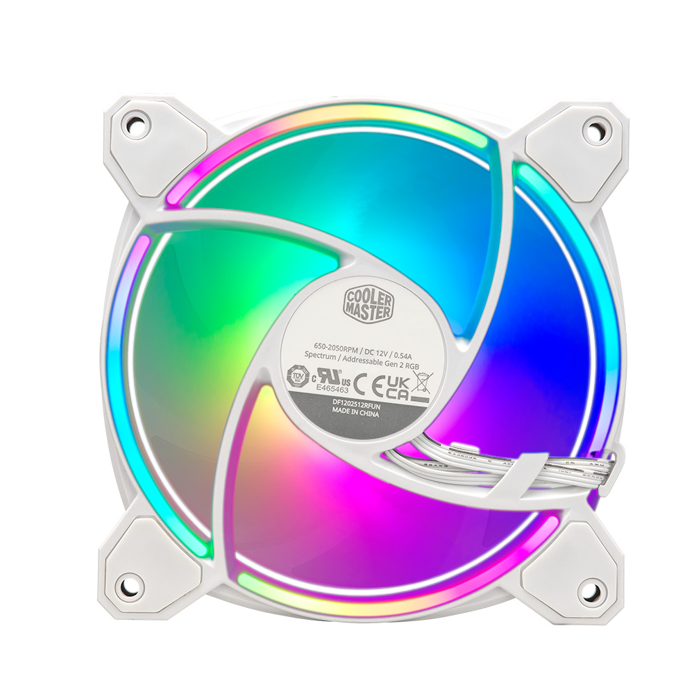 Cooler Fan Masterfan Mf120 Halo 2 White Cooler Master