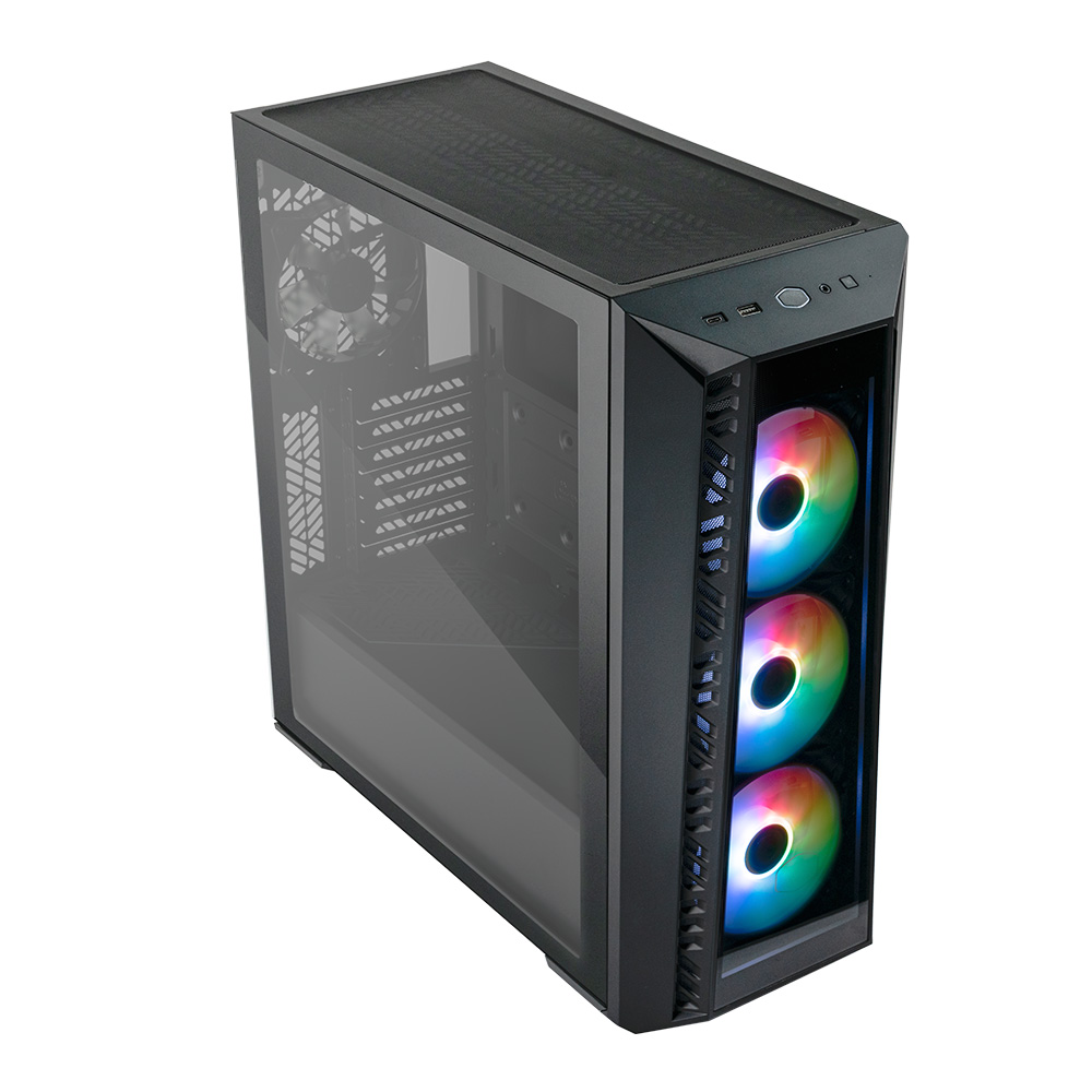 Gabinete Masterbox 520 Tg Argb Black Cooler Master