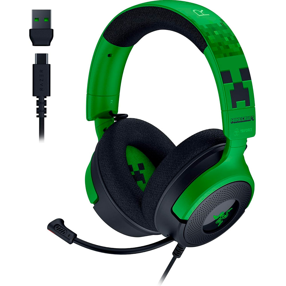 Auricular Razer Kraken V4 X Minecraft Edition