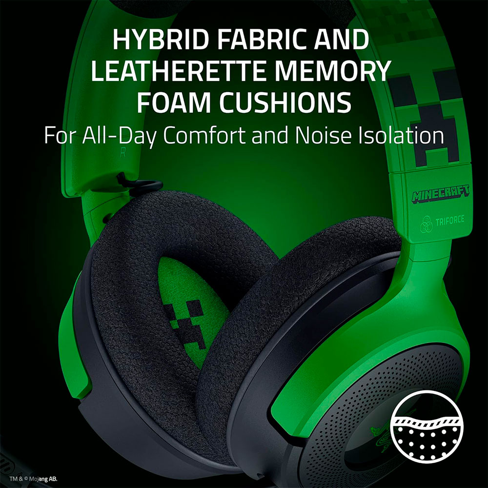Auricular Razer Kraken V4 X Minecraft Edition