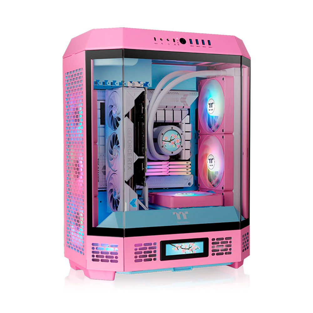 Gabinete The Tower 600 Bubble Pink Tg Fan X2 Thermaltake