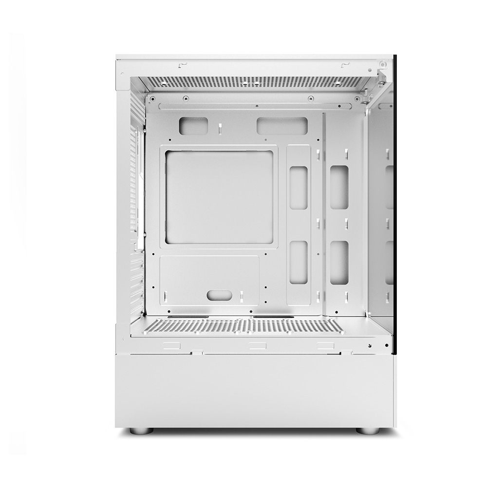Gabinete H10 White Tg Fans X5 Argb Sentey