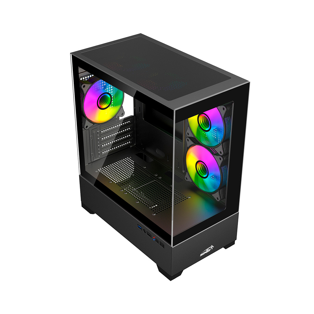 Gabinete H30 Black Tg Fan X5 Argb Sentey
