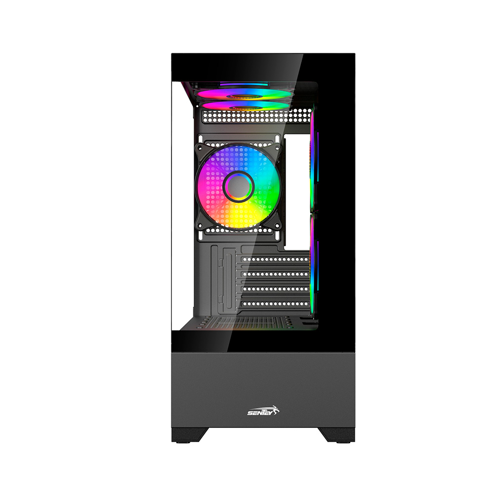 Gabinete H30 Black Tg Fan X5 Argb Sentey