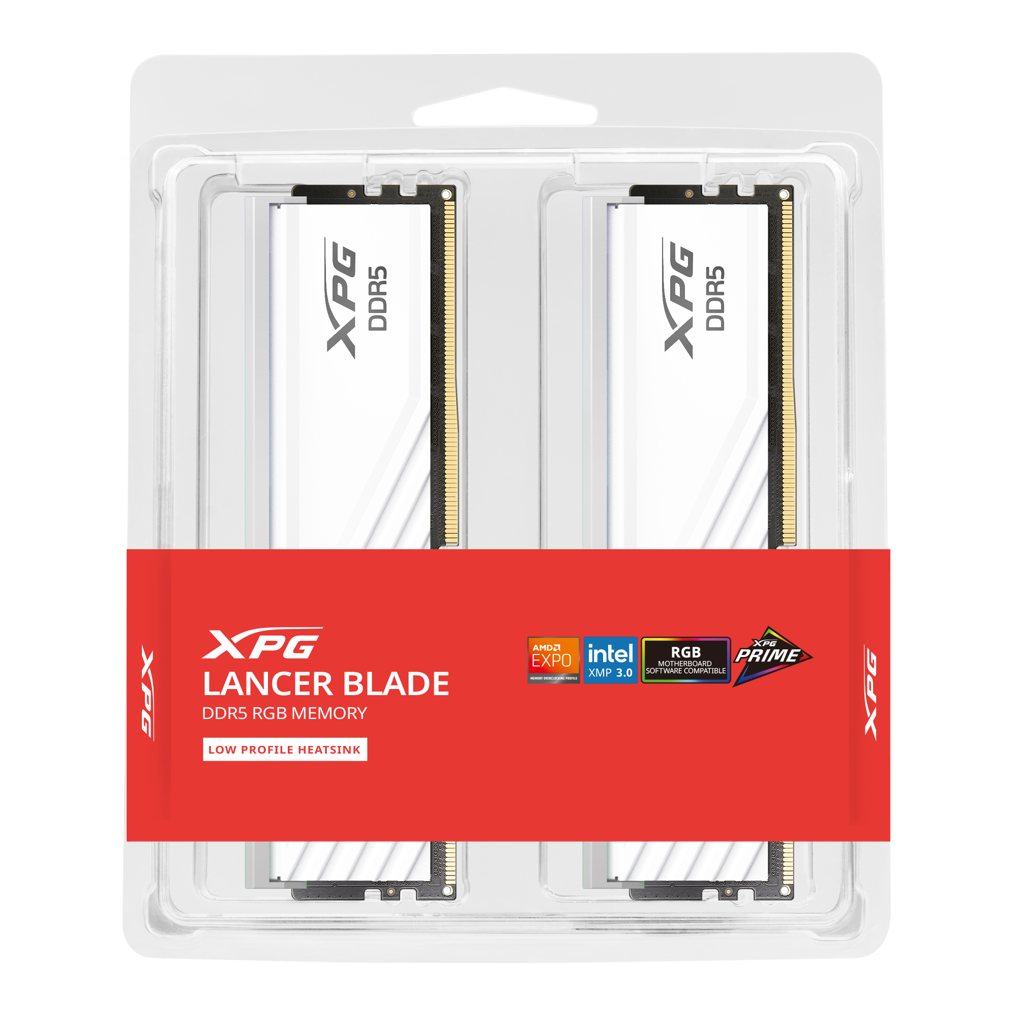 Memoria 32gb 2x16 6000mhz Ddr5 Lancer Blade White Rgb Xpg Cl30
