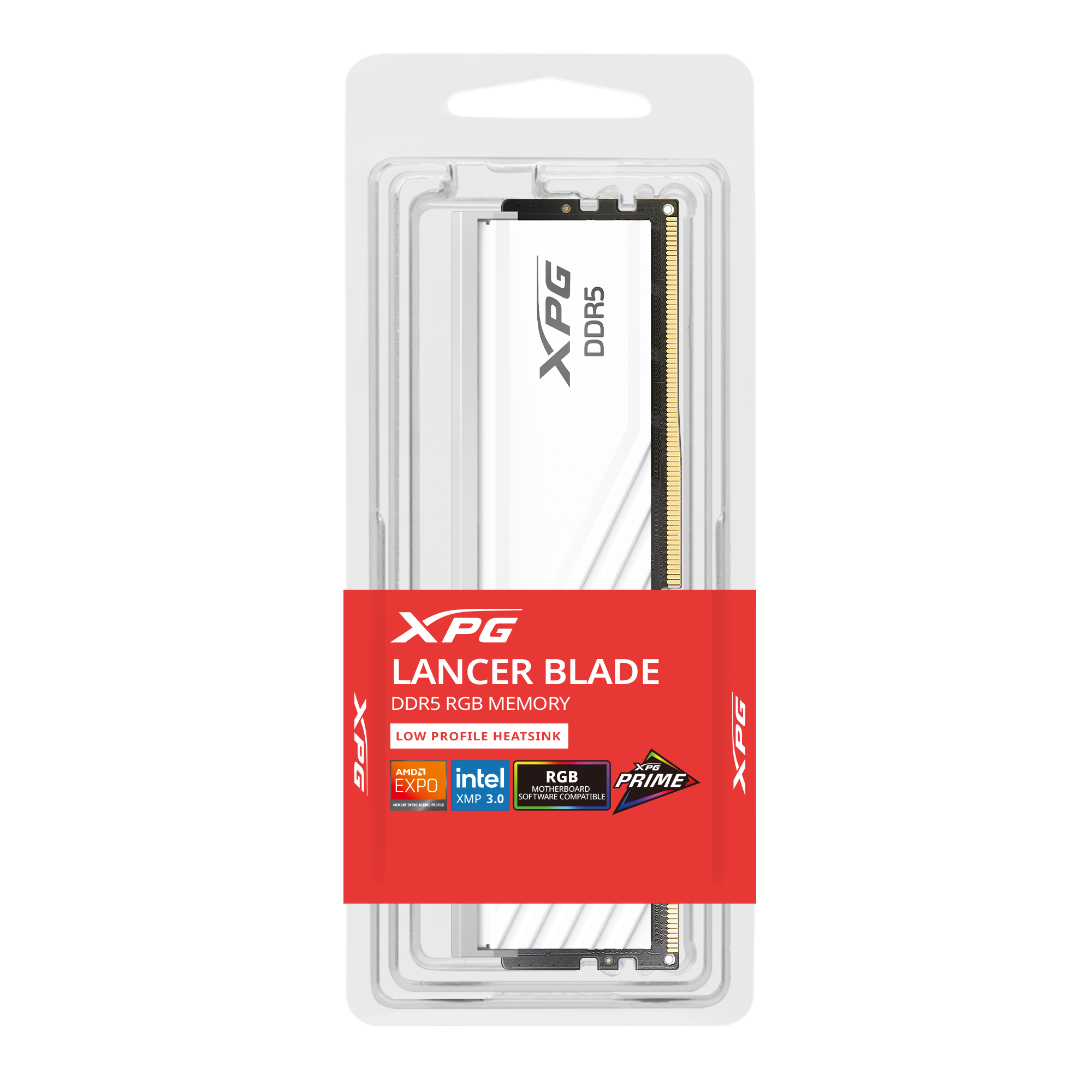 Memoria 16gb 6400mhz Ddr5 Lancer Blade Rgb White Xpg Adata