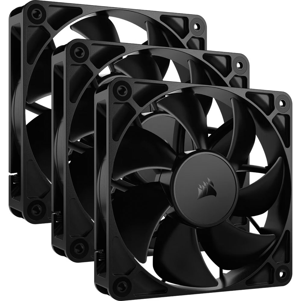 Cooler Fan Rs120 120mm Pwm Black Pack 3 Corsair