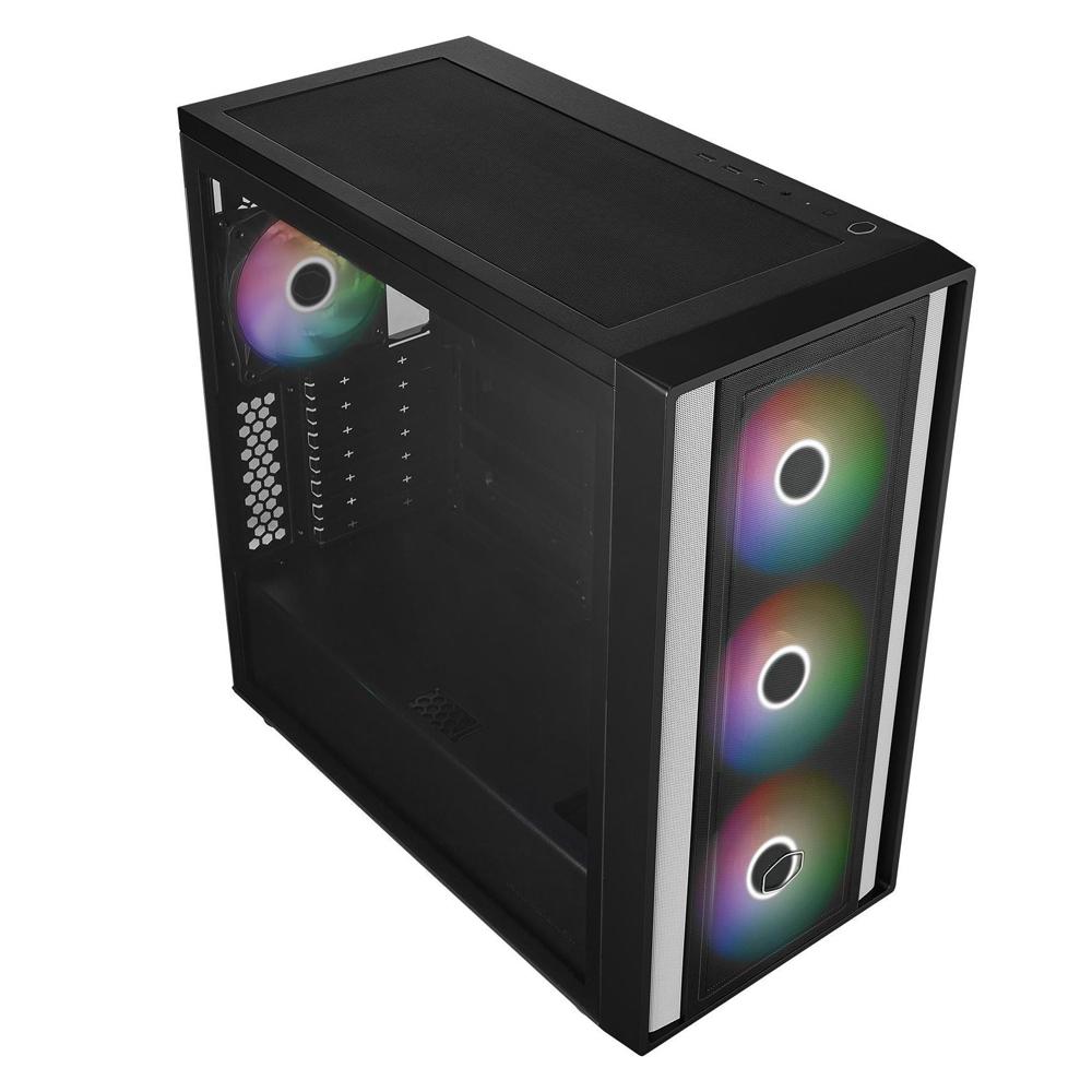 Gabinete Masterbox 600 Tg Fans X4 Argb Black Cooler Master