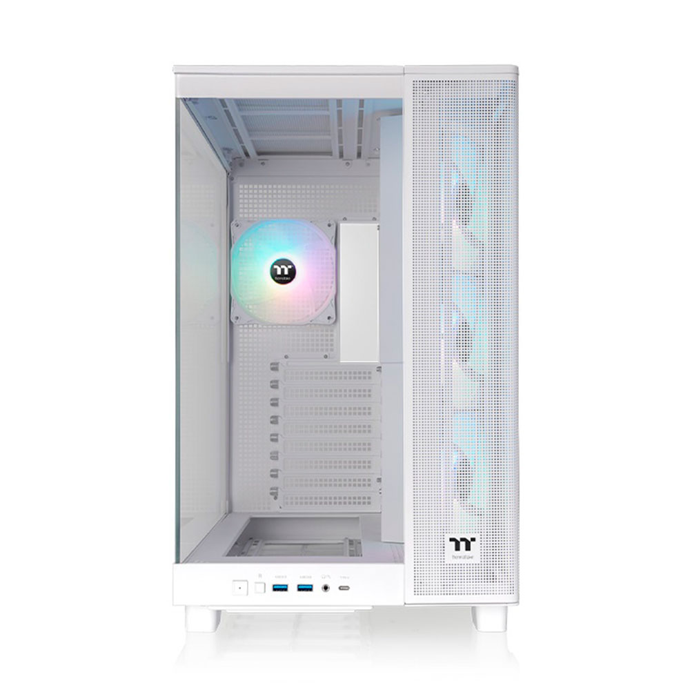 Gabinete View 380 Xl Tg Argb Snow Thermaltake