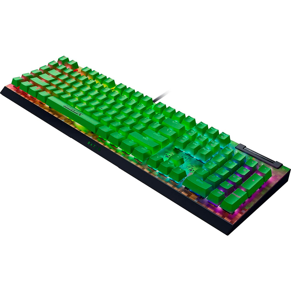 Teclado Blackwidow V4 X Minecraft Editioin Green Switch Us Razer