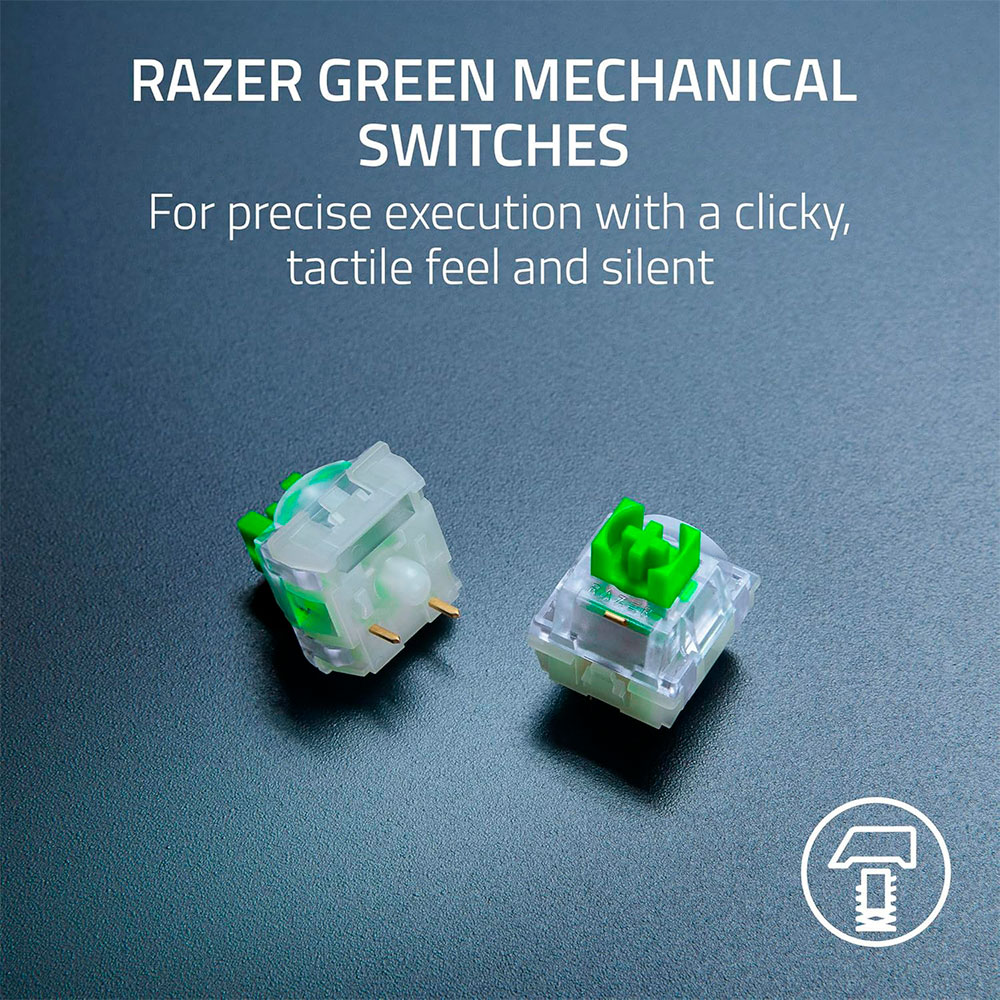 Teclado Blackwidow V4 X Minecraft Editioin Green Switch Us Razer