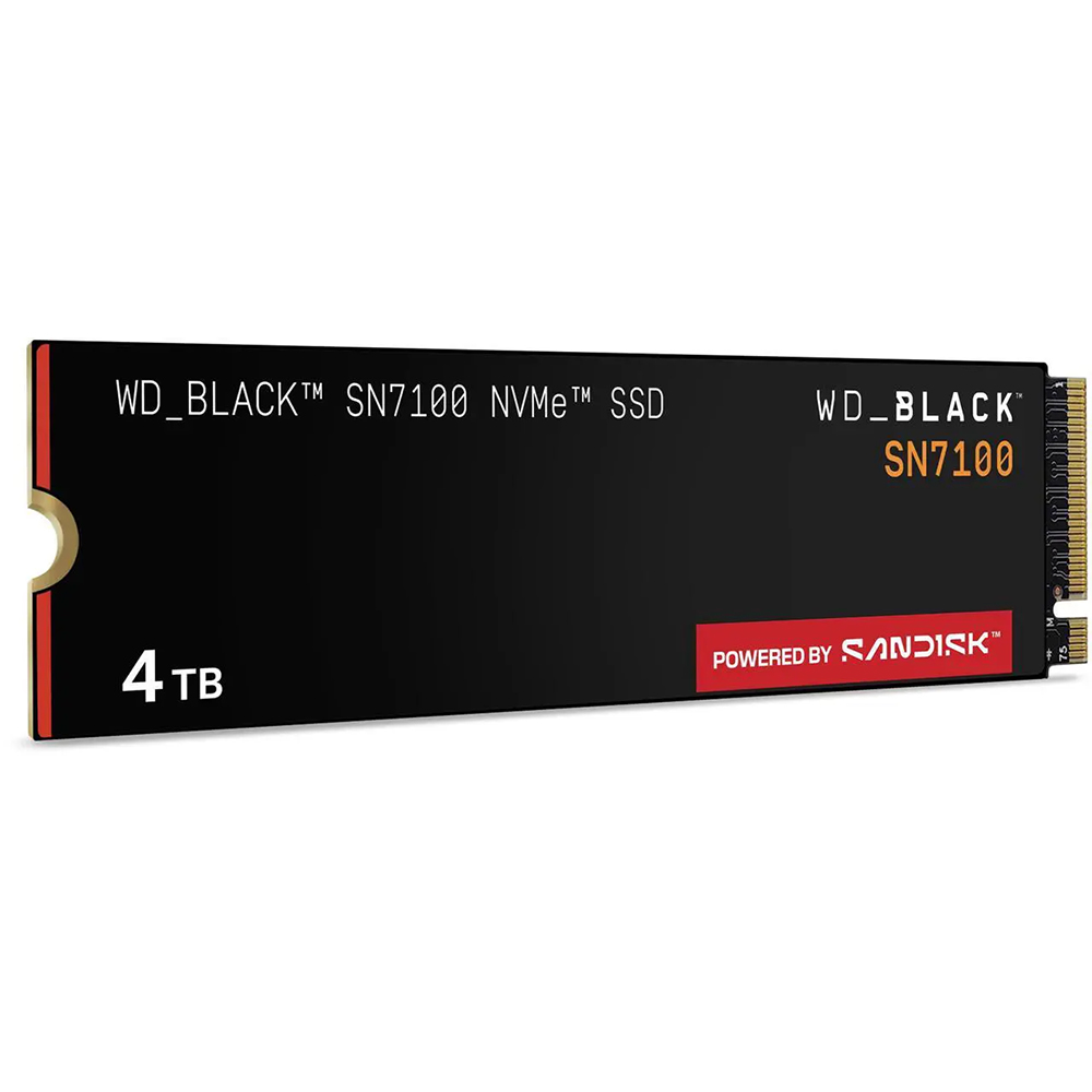 Disco Ssd 4tb Sn7100 Black M.2 Nvme Gen4 Wd