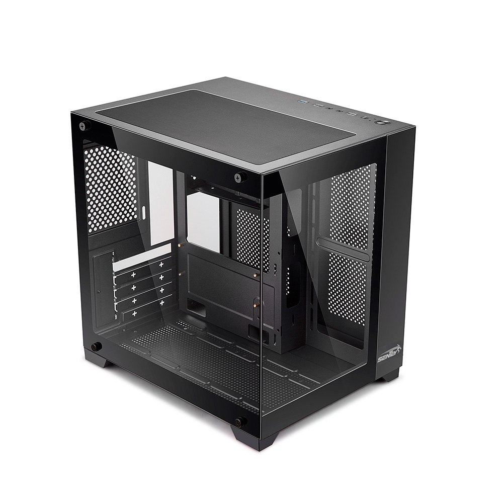 Gabinete A10 Gs-8000 Tg Fans X5 Argb Black Sentey