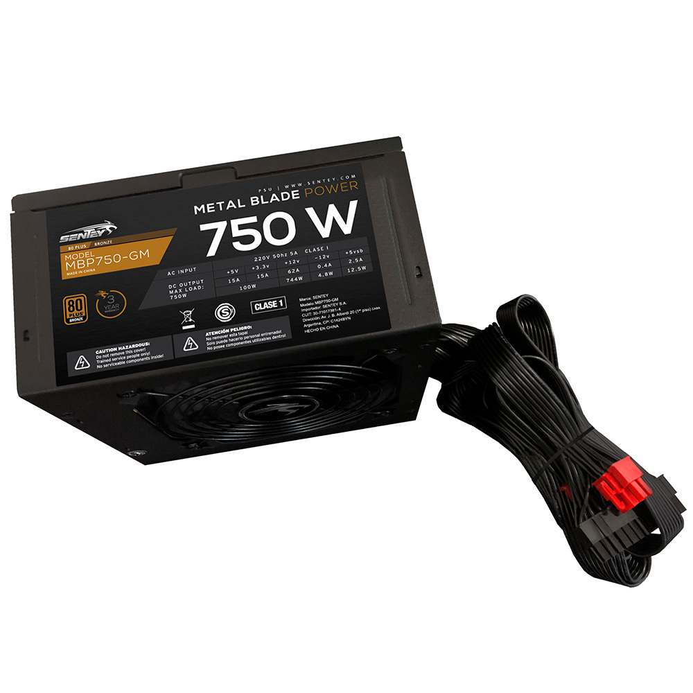 Fuente 750w 80+ Bronze Mbp Modular Pg5 Sentey