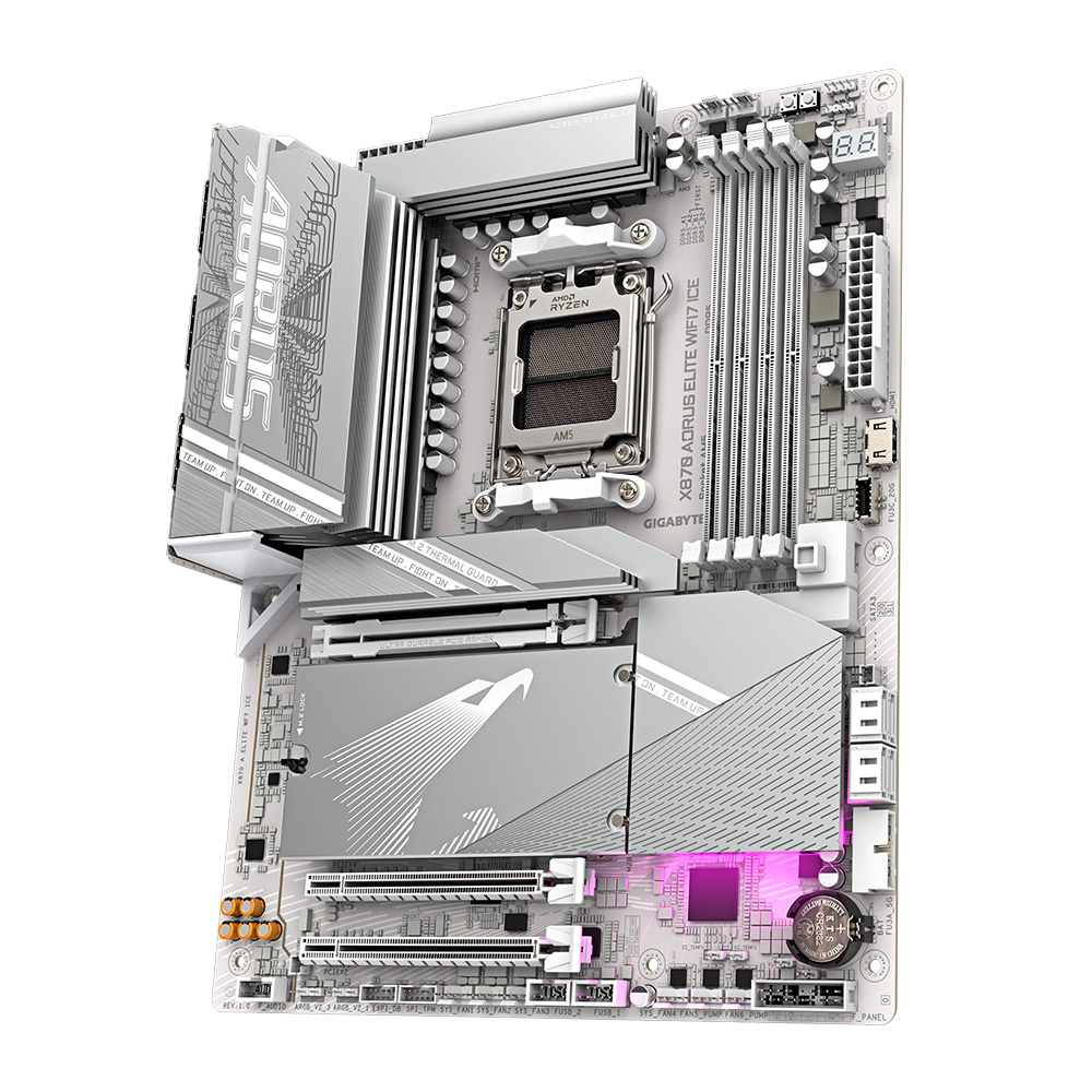 Mother X870 Aorus Elite Wifi7 Ice Gigabyte Am5