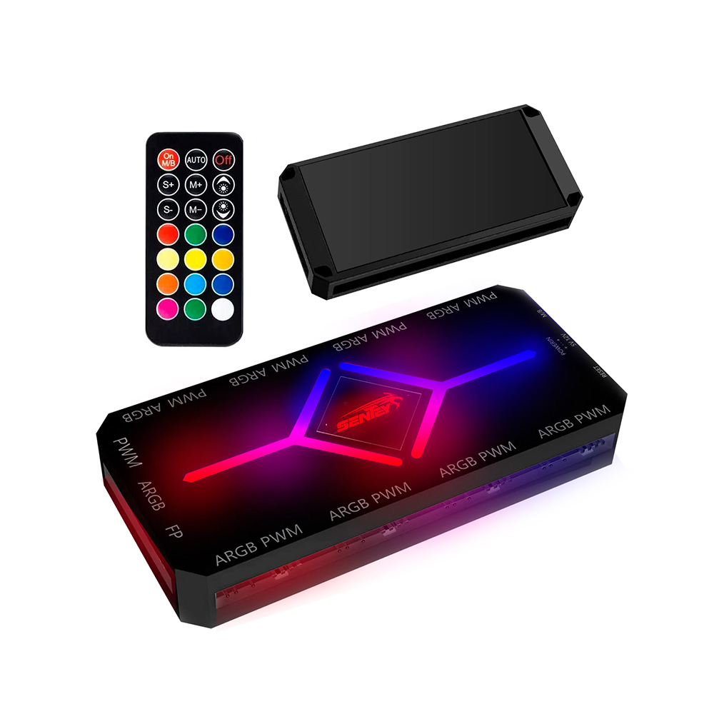 Controladora Hub Fan Argb + Pwm 9 Puertos Sentey