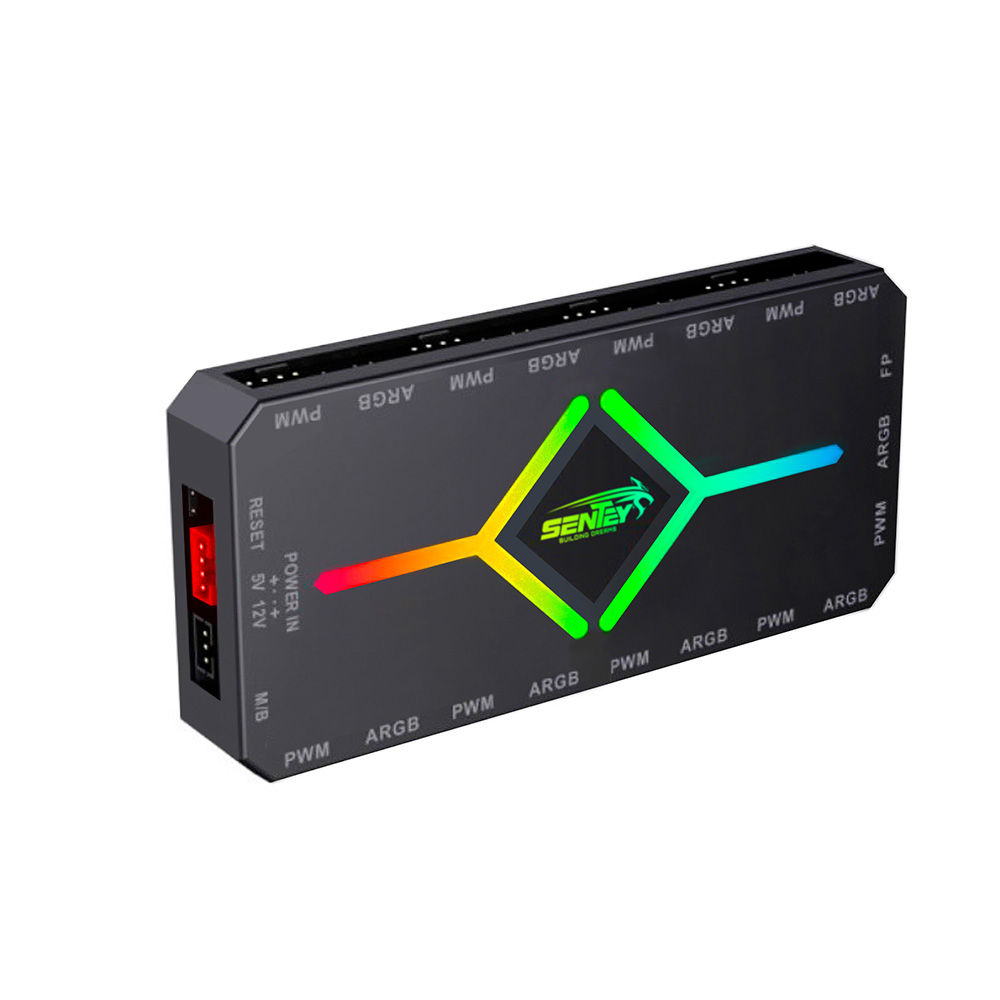 Controladora Hub Fan Argb + Pwm 9 Puertos Sentey