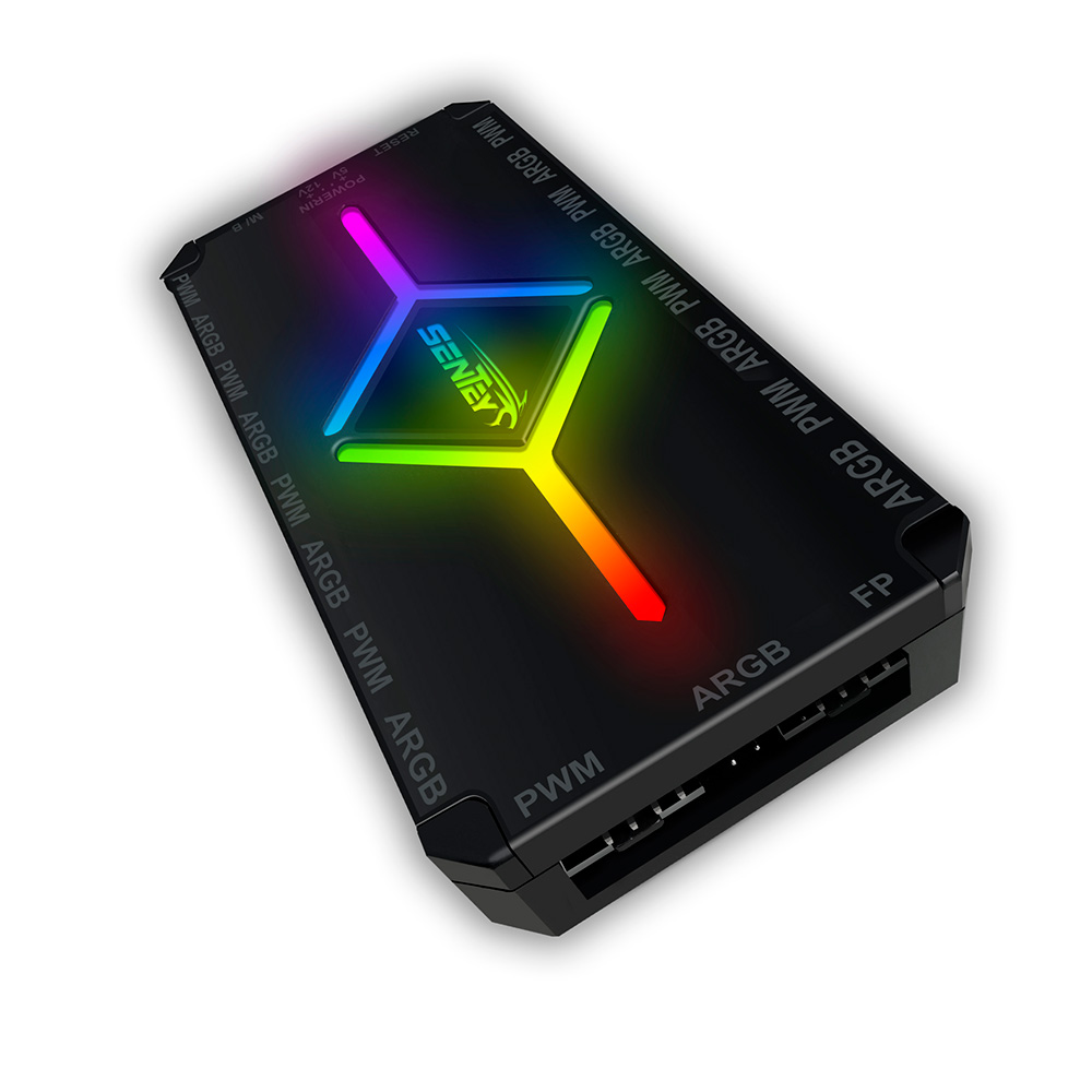 Controladora Hub Fan Argb + Pwm 9 Puertos Sentey