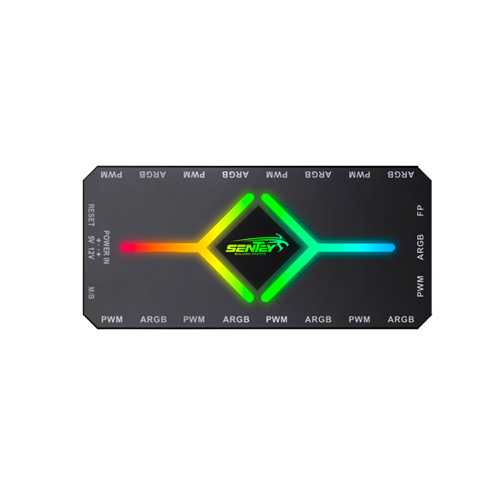Controladora Hub Fan Argb + Pwm 9 Puertos Sentey