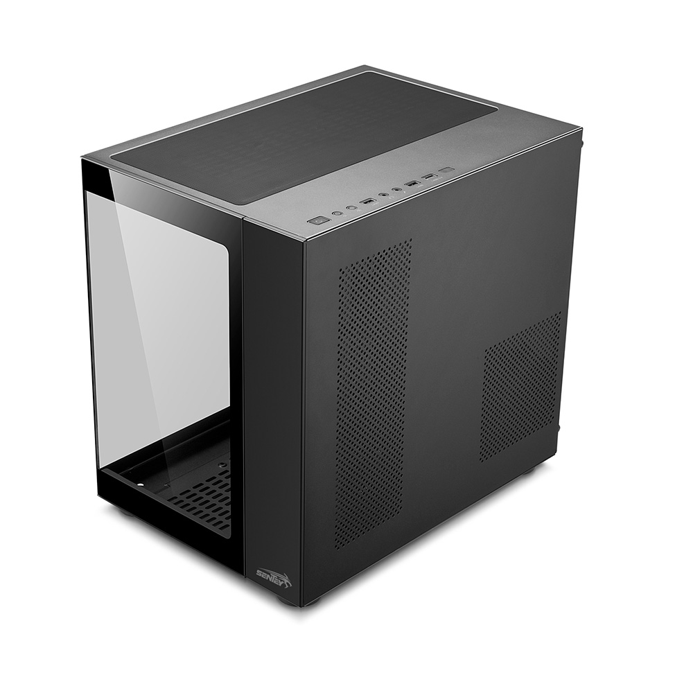 Gabinete A40 Gs-8200 Tg Fans X7 Argb Black Tg Sentey